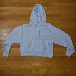 Hollister light blue cropped hoodie